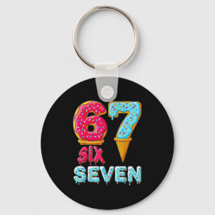 Honkbal Drip Nummer 67 Speler 67 Meme Ijs D Sleutelhanger
