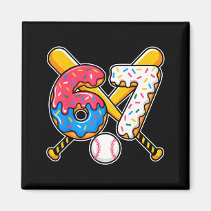 Honkbal Drip Nummer 67 Speler 67e Verjaardag Meme  Magneet