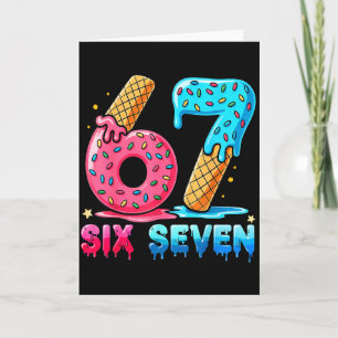 Honkbal Drip Nummer 67 Speler Of 67ste Verjaardag Kaart