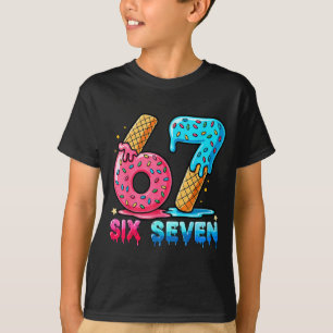 Honkbal druppel Nummer 67 Speler Of 67ste verjaard T-shirt