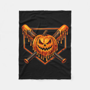 Honkbal druppel pompoen spookachtige geest hallowe fleece deken