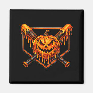 Honkbal druppel pompoen spookachtige geest hallowe magneet