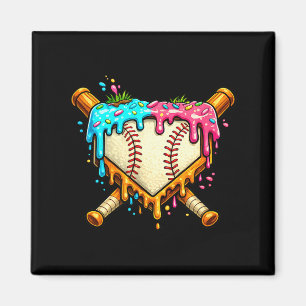 Honkbal druppel voor jongens ijs druipende honkbal magneet
