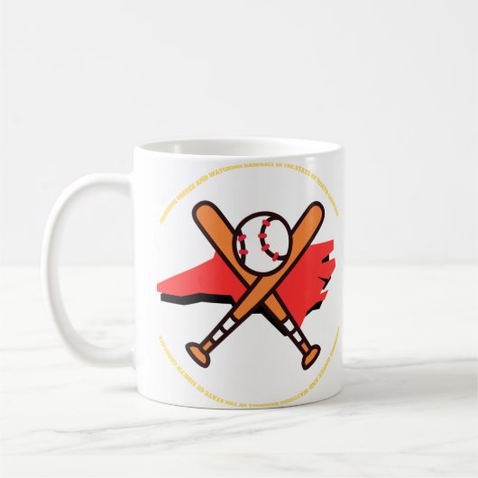 Honkbal en koffie in North Carolina Koffiemok (Links)