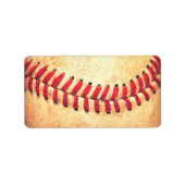 honkbal etiket (Voorkant)