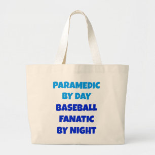 honkbal fanatiek paramedicus grote tote bag
