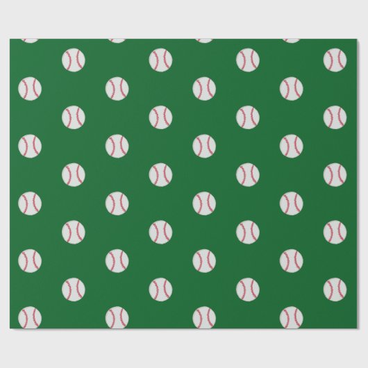 Honkbal Fans Wrapping Paper Cadeaupapier (Vlak)