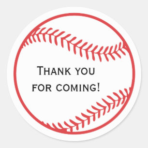 Honkbal Favor Sticker