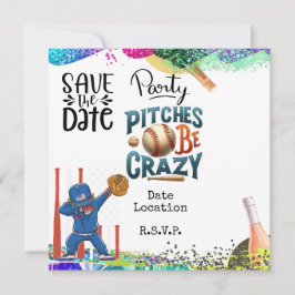 Honkbal Feest viering voor speler Save The Date