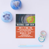 Honkbal Field, Baseball Camp Advertising Flyer (Enkel)