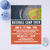 Honkbal Field, Baseball Camp Advertising Flyer (Enkel)