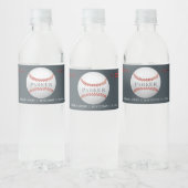 Honkbal Gepersonaliseerde Verjaardag Waterfles Etiket (Flessen)