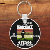 Honkbal geschenken Het is een honkbal ding dat je  Sleutelhanger (Achterkant)