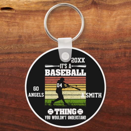 Honkbal geschenken Het is een honkbal ding dat je  Sleutelhanger (Achterkant)