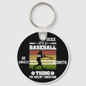 Honkbal geschenken Het is een honkbal ding dat je  Sleutelhanger (Achterkant)