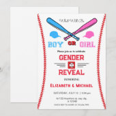 Honkbal Geslacht Onthullen uitnodigingen (Voorkant / Achterkant)