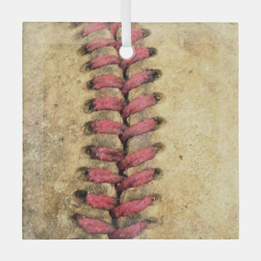  honkbal glas ornament (Voorkant)