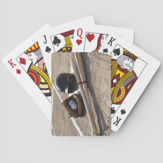 Honkbal Glove Speelkaarten (Achterkant)