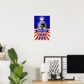 honkbal Gooi een Stem Sport-Thema Stemmen Poster (Thuiskantoor)