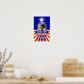 honkbal Gooi een Stem Sport-Thema Stemmen Poster (Keuken)