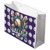 Honkbal Groot Cadeauzakje (Voorkant Gekanteld)