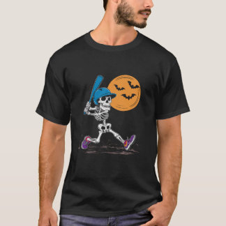 Honkbal Halloween Spooky Catcher Pitcher Trick or T-shirt