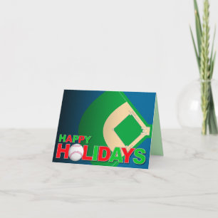 Honkbal Happy Holiday Kaart
