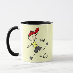 Honkbal hardloop T-shirts en cadeaus Mok