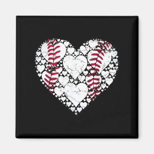 Honkbal Hart Liefde Game Sport Fan Game Dag  Magneet