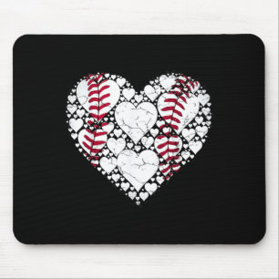 Honkbal Hart Liefde Game Sport Fan Game Dag  Muismat