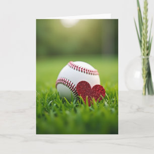 Honkbal Hartelijke Liefdeskaart Kaart
