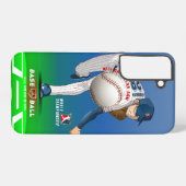 Honkbal held met Million Dollar Arm | Samsung Galaxy Hoesje (Achterkant horizontaal)