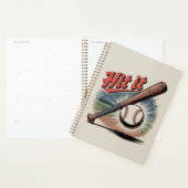  honkbal "Hit It" Retro Sports Planner (Display)