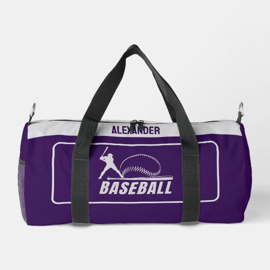 Honkbal, Honkbalspeler, Team, Verjaardagscadeau Plunjezak (Achterkant)