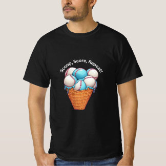 Honkbal Ice Cream Funny Sports Gift Shirt