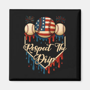 Honkbal ijs druipen 4 juli Respect Th Magneet