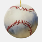 honkbal Inspirerend Keramisch Ornament (Achterkant)