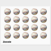 honkbal Inspirerend Ronde Sticker (Vel)