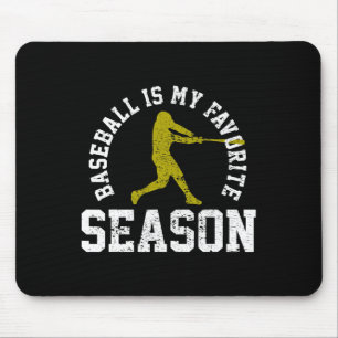 Honkbal is mijn favoriete seizoen cadeau muismat