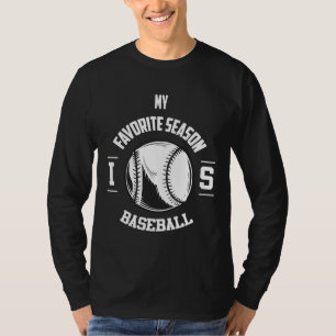 Honkbal is mijn favoriete seizoen honkbal Vintage T-shirt