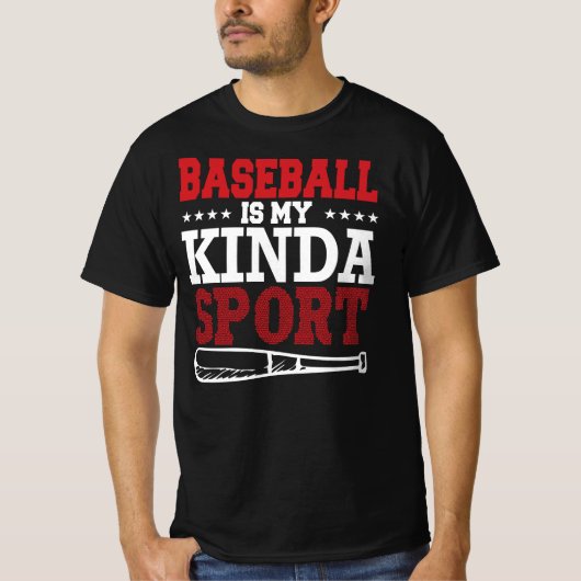 Honkbal is mijn sport Mannen T-shirt (Voorkant)