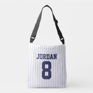 Honkbal Jersey met de Naam en het Aantal van de Crossbody Tas
