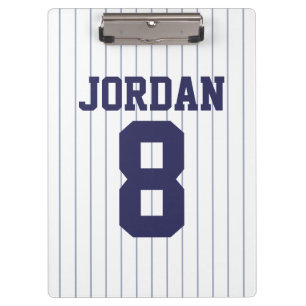 Honkbal Jersey met de Naam en het Aantal van de Klembord