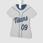 Honkbal Jersey met foto Ornament (voorkant)