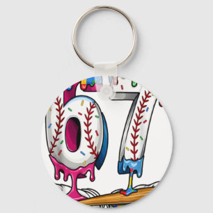Honkbal Jongen Puzzel Ijsje Drip Honkbal Autisme Sleutelhanger