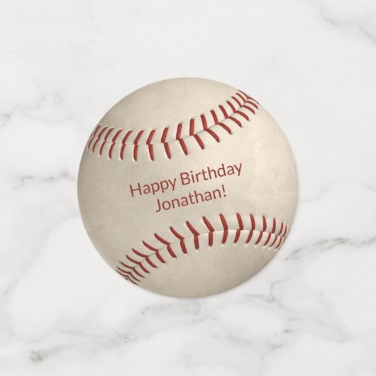 honkbal jongens verjaarfeest confetti (Kleine voorkant)