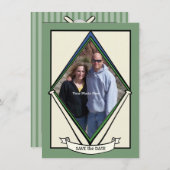 Honkbal Kaart Save the Date (Voorkant / Achterkant)