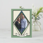 Honkbal Kaart Save the Date (Staand voorkant)