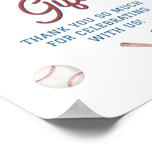 Honkbal Kaarten en Geschenken Teken, Rookie van he Poster (Hoek)