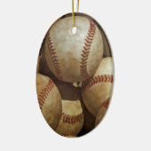 Honkbal Keramisch Ornament (Links)